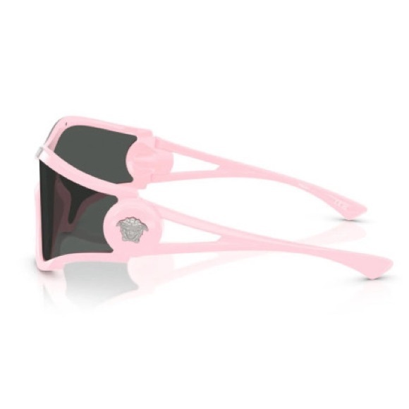 NEW VERSACE SHIELD SUNGLASSES VE4475 548587 PINK GREY MOD 4475 5485/87 EYEWEAR - Picture 3 of 4